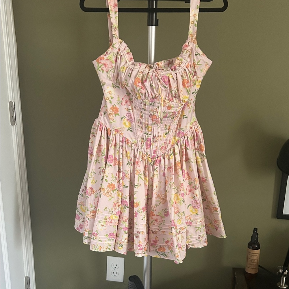 House of CB Pink Floral Dress